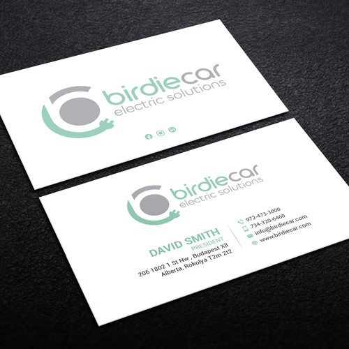 business card for company called birdie Design by Lvana_art©