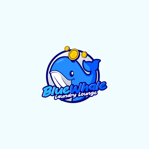 Unleash Your Creativity, Logo Design for "Blue Whale Laundry Lounge" Design by asmui11