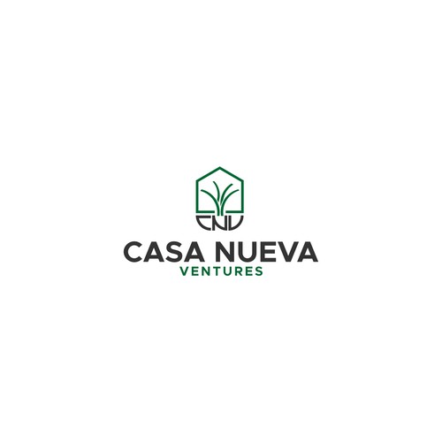 Real estate investing logo symbolizing growth Design by << NENTINEN >>