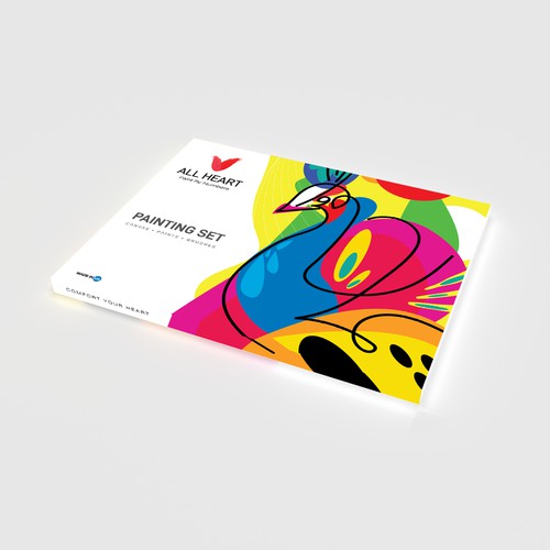 Paint By Numbers box design. Colourful attention-grabbing. Detailed description provided. Design réalisé par baugaus