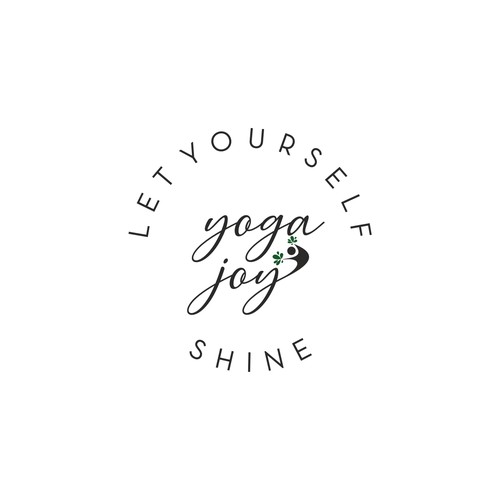 Create a delightful organic logo for yoga joy