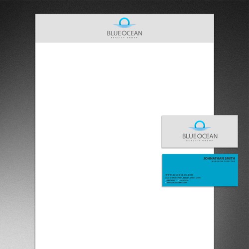 Design di Blue Ocean Realty Group Logo, Business Cards and Letterhead di mutahar