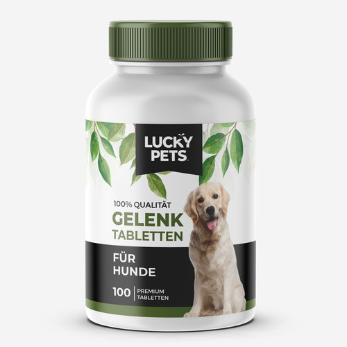 Modern label design for high quality joint tablets for dogs Design by Manthanshah