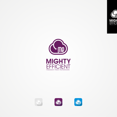 Create a modern, dynamic logo for Mighty Efficient Bookkeeping & Administration Design by bobo boy