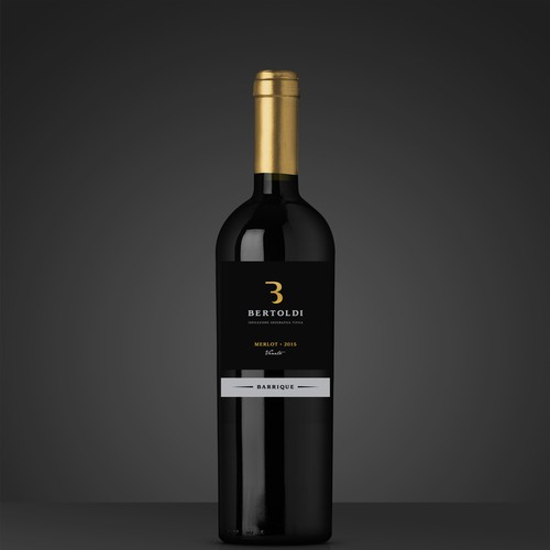 Create a Wine label for a Merlot Barrique "Bertoldi" from Italy Design by nestorson