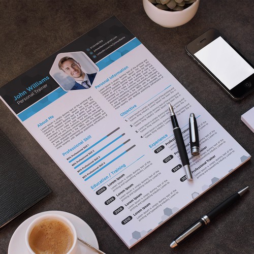 Modern resume template design