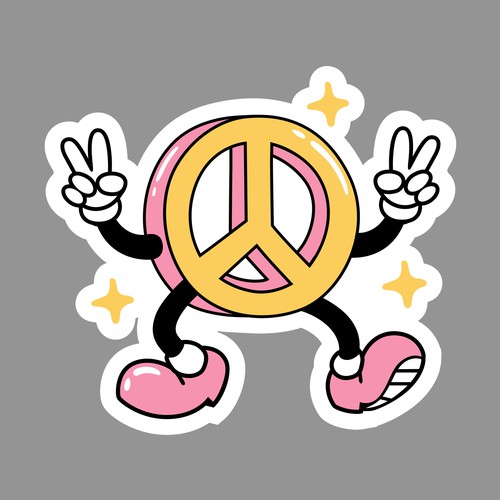 Design A Sticker That Embraces The Season and Promotes Peace デザイン by FASK.Project