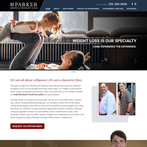 Medical Weight Loss Clinic Needs Website Redesign Web Page Design Contest 99designs