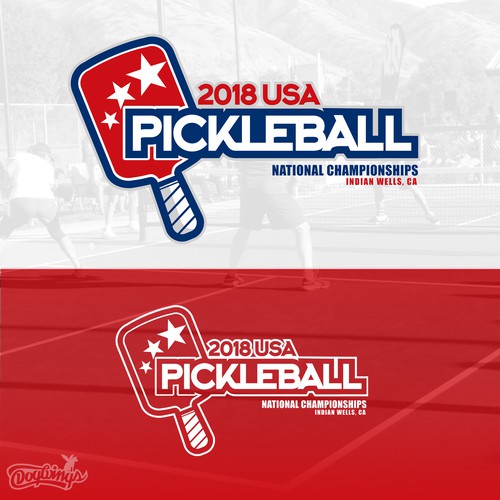USA Pickleball National Championships - Event Logo Design by Dogwingsllc