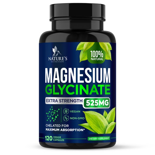 Natural Magnesium Glycinate Design needed for Nature's Nutrition Design by gs-designs