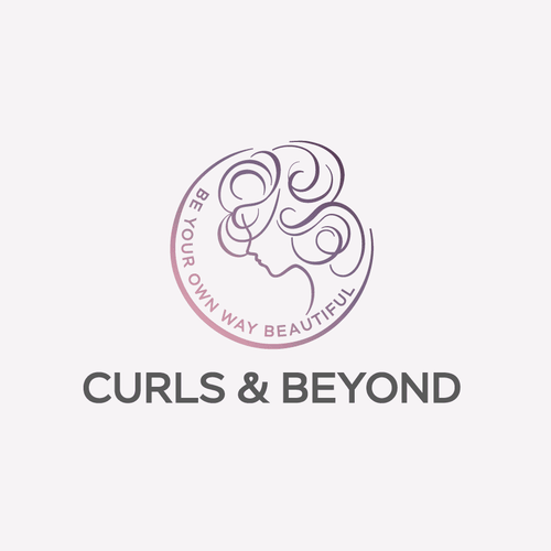 Logo for curly hair brand Diseño de designer Ha