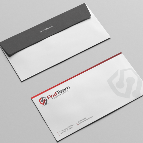 Create a business cards, letterhead and envelopes for Cyber Security ...