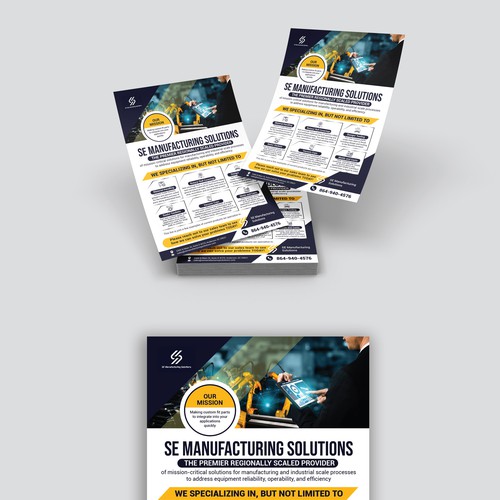Clean single page line card for potential customers Design by ElVo1