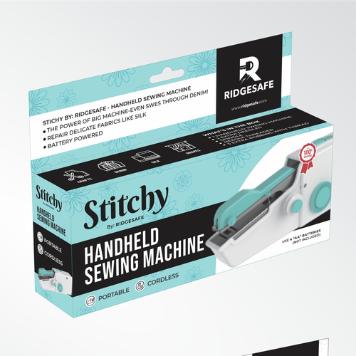Create Packaging for Moden Handheld Sewing Machine Design by Arga Galianzah
