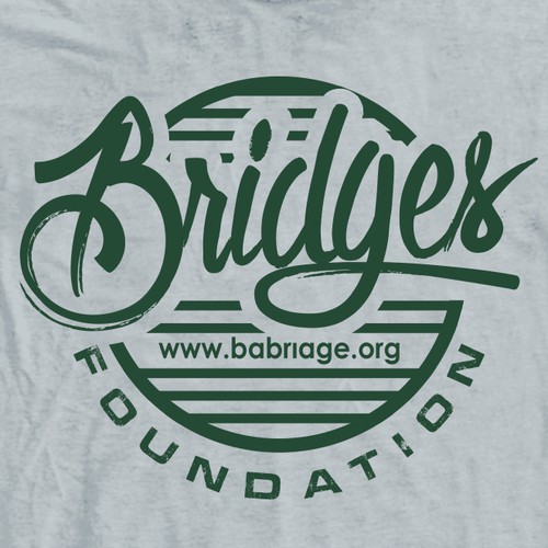 Classic Urban and Hip Tee-Shirt Design for a good cause with Bridges Foundation (non-profit) Design by F A D H I L A™