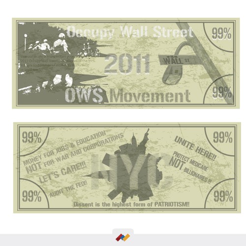 Help Occupy Wall Street with a new design Design von nextart