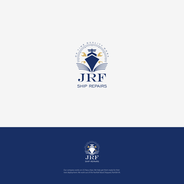 Logo for a ship repair company