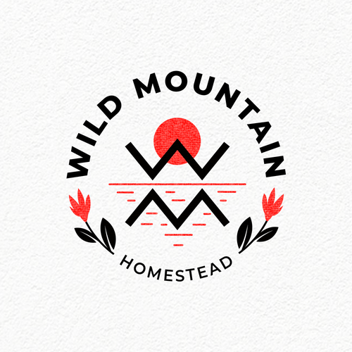 Artistic modern logo needed for a mountain-top flower farm. Diseño de Creative Lab™