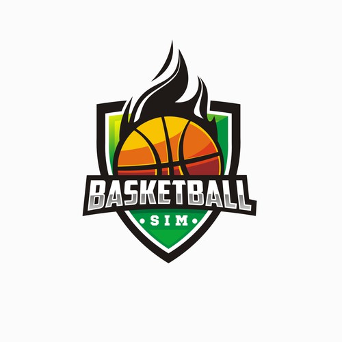 Basketball Simulator Logo Design Design by artopelago™