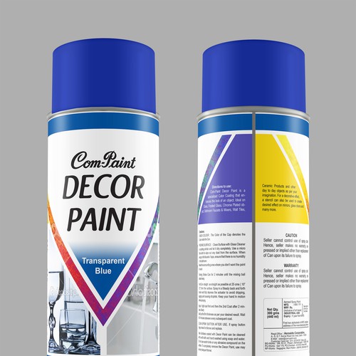 Product Label Design for AEROSOL SPRAY PAINT CAN Product label contest