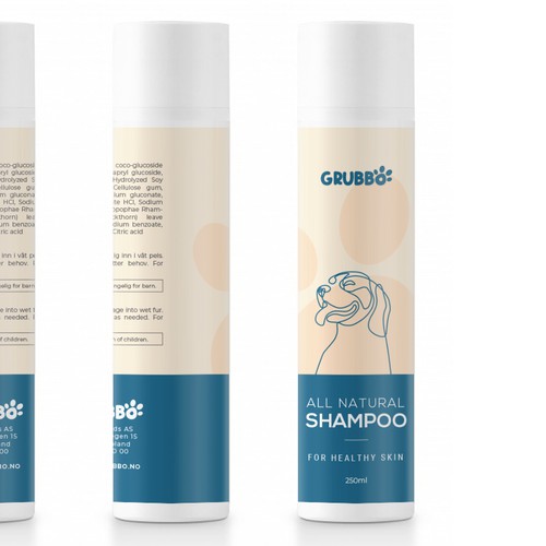 Design label for dog shampoo Design by intanamir