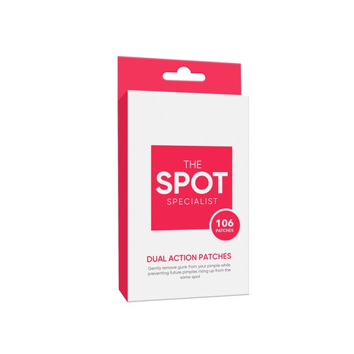 Pimple Patch PACKAGING to appeal to FEMALE BEAUTY user Design by Rajith Shantha