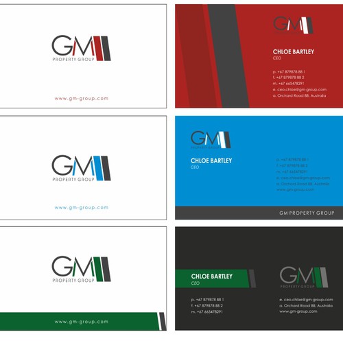 logo for GM Property Group Design by Designdicate™