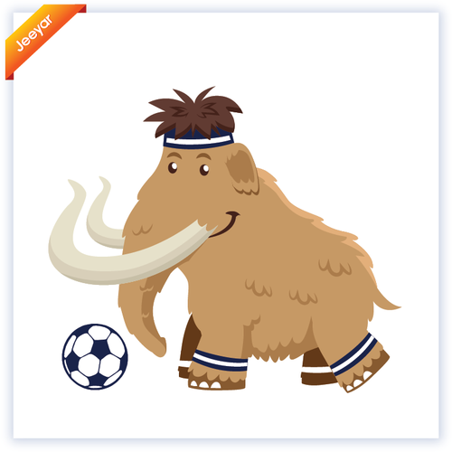 Mammoth Mascot (2D Illustrator with Depth to Pop) Design réalisé par JEEYAR