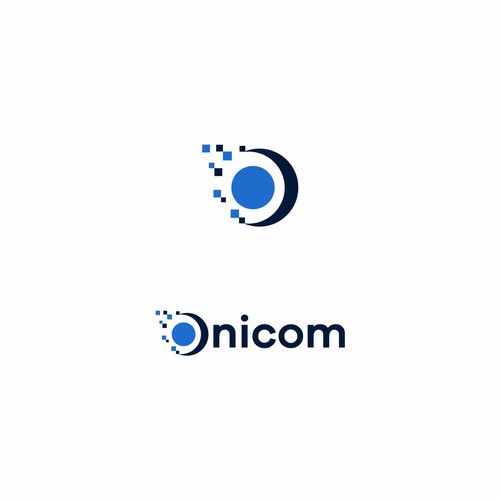 Create a modern, elegant, and professional logo for Onicom Design by industrial brain ltd