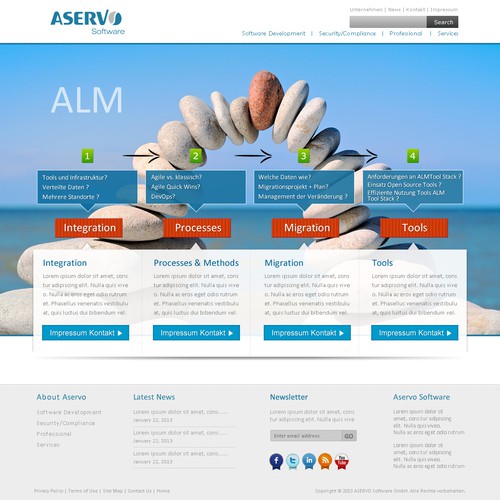 Web page design contest entry by kavish