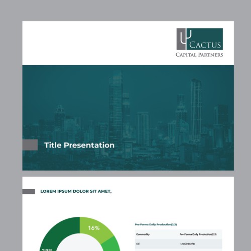 Investment Professional Looking for a PPT Template for Recenlty Launched Investment Firm Design by felnord