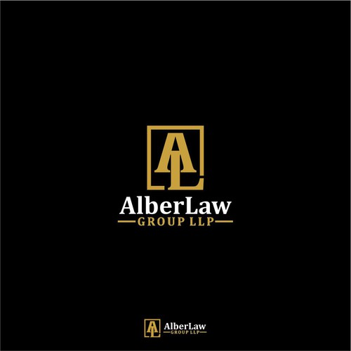 Law office firm logo keep Alber Law separate it looks better Design by zumiko