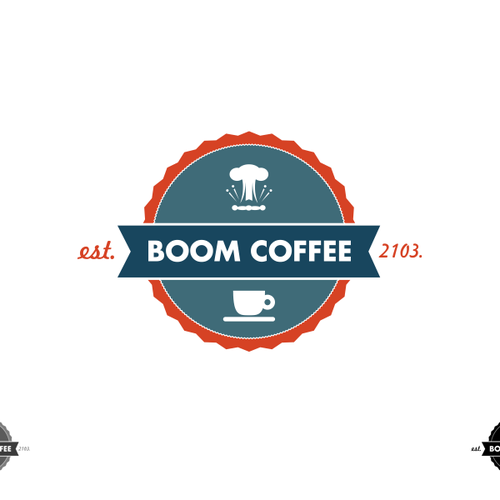 logo for Boom Coffee Design by Predrag Kezic