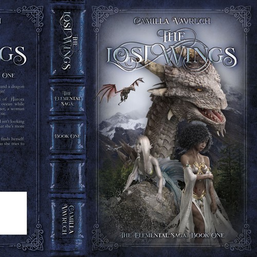 Fantasy cover for a YA with dragons, mermaids and magic Ontwerp door Sander Both