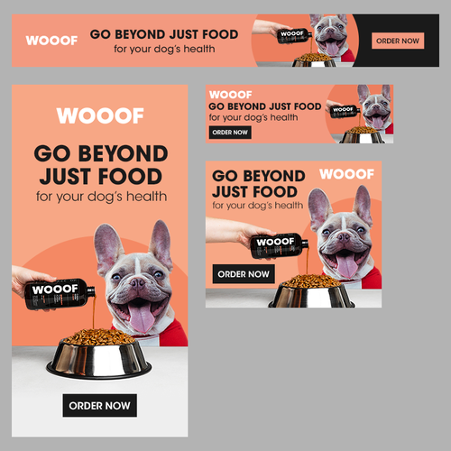 WOOOF Dog Multivitamin banner ads Design by gldesigns