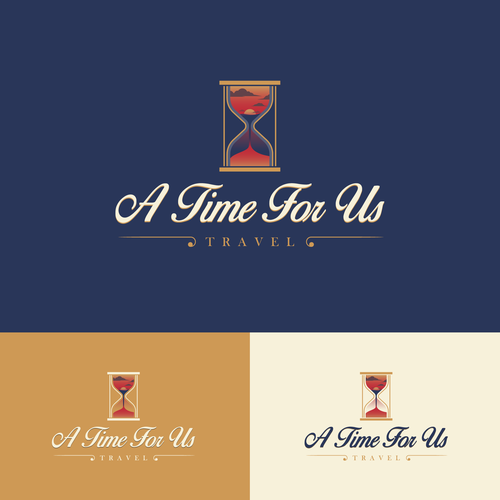 Need a vibrant travel logo depicting time Design by Dona B