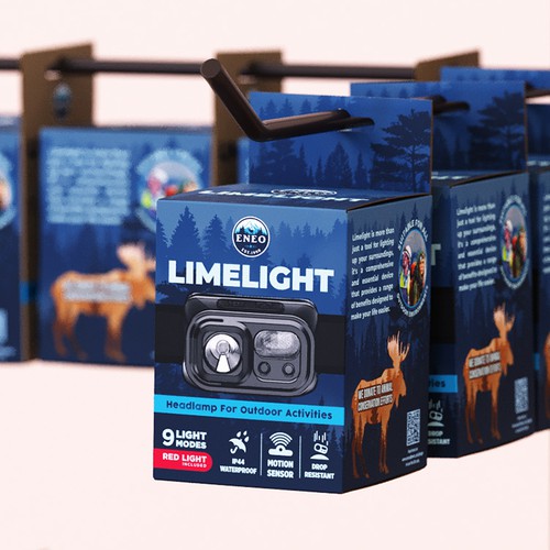 Design the packaging a outdoor headlamp where proceeds are donated to save american wildlife Design by Design Warlord