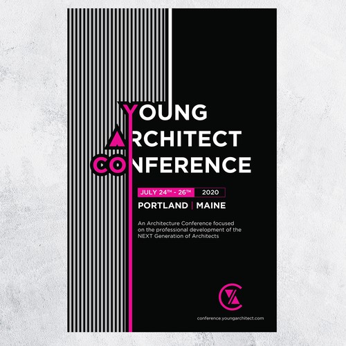 Poster Design for Millennial Architecture Conference Design by _Blue_