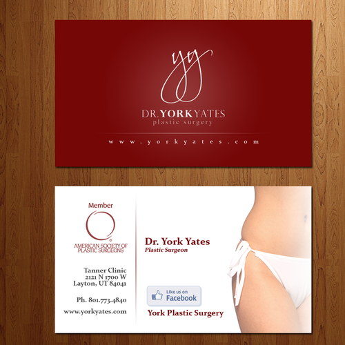 Dr. York Yates Plastic Surgery - business card Design by Mo Camara