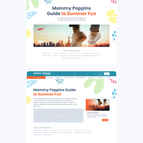 Guide Page for Leading Travel and Culture Website Design by Ivan Fresh