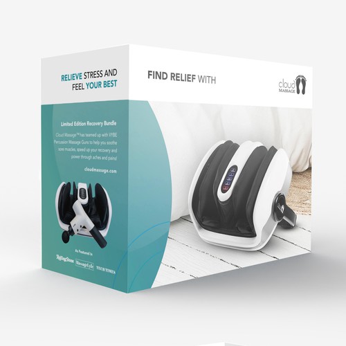 Ecom/Retail - Foot Massager Box Design Design by Davi Giolo ★
