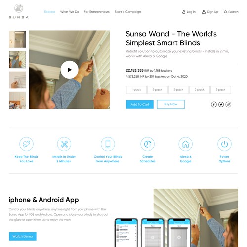 Shopify Design for New Smart Home Product! Diseño de DesignExcellence