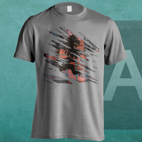 Ripped Lion T-shirt Design