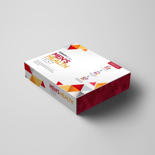 Design a box for convenient at home diagnostic testing Diseño de sougatacreative