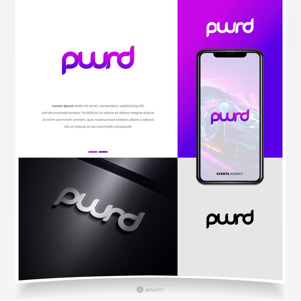 Logo for pwrd - sophistcated London events agency