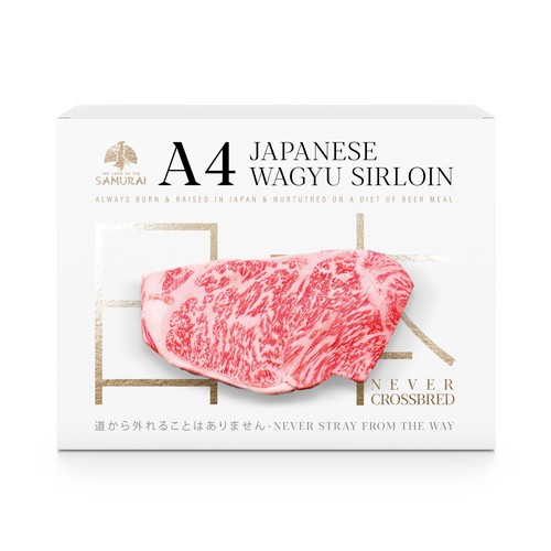 100% JAPANESE WAGYU STEAK Design by MarsiDesign