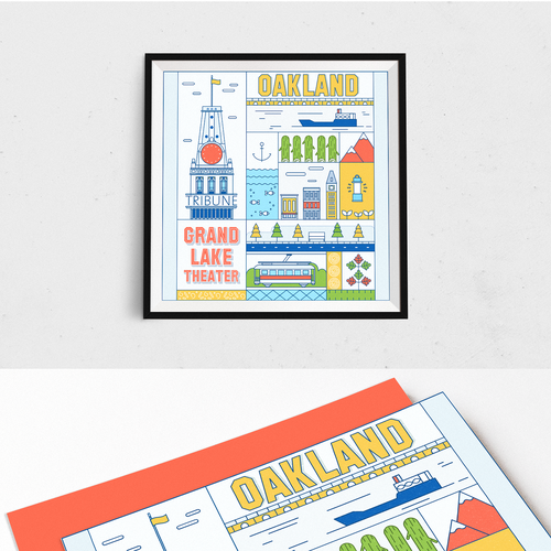 Community Contest: Create a great poster for 99designs' new Oakland office (MULTIPLE WINNERS!) Réalisé par Molecula