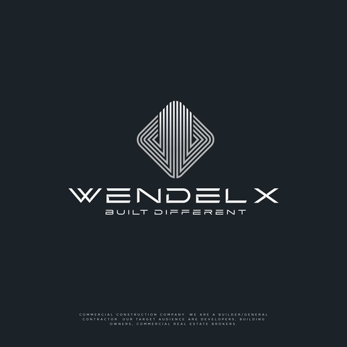 Luxury Logo Design for Wendel X — A Premium Construction Brand Built Different Design by NouNouArt