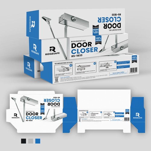 Design a Modern Packaging Design for Hardware Company (Door Closer) Design by Rajith Shantha