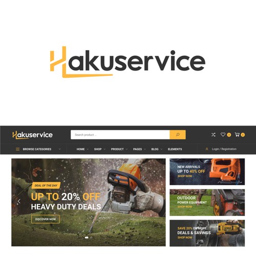 Project Rebranding: Hakuservice Logo Redesign for Web Integration Design by @Z Design